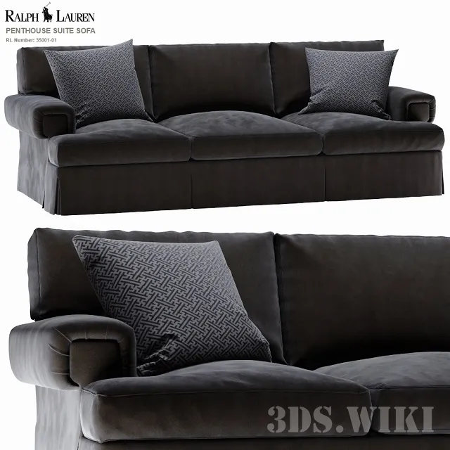 furniture – Luxury sofa Ralph lauren PENTHOUSE SUITE 3D Model