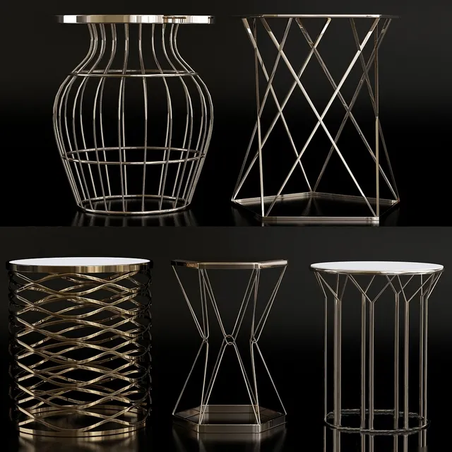 furniture – Luxury tables 074 3D Model