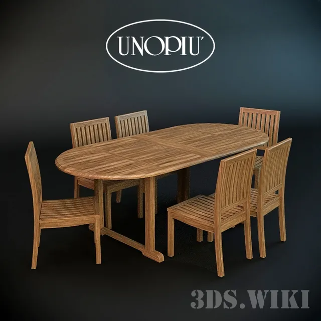furniture – Lydia & Tamil garden chair and table 3D Model