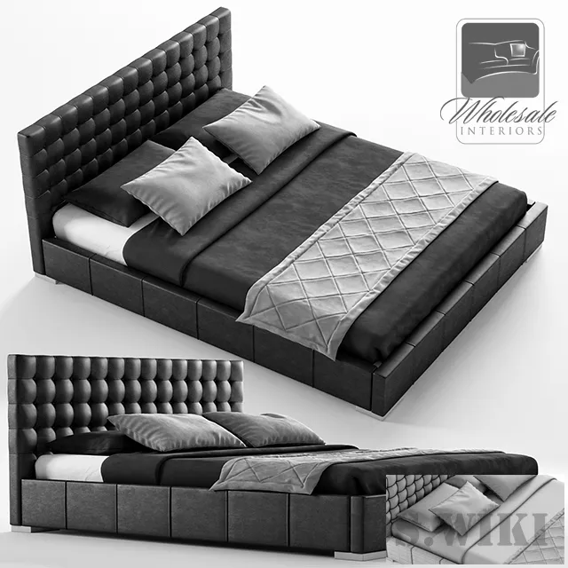 furniture – Maddy Upholstered Panel Bed 3D Model furniture – Maddy Upholstered Panel Bed 3D Model