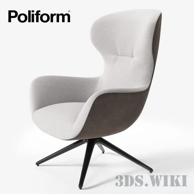 furniture – MadJock Poliform armchair 3D Model