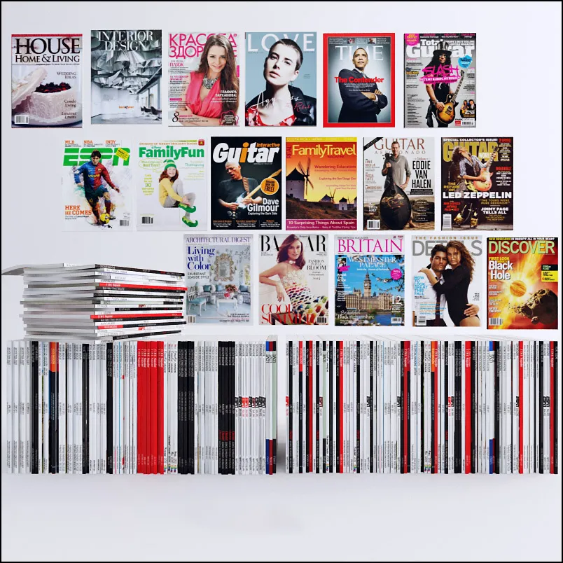 furniture – Magazines collection 01 3D Model