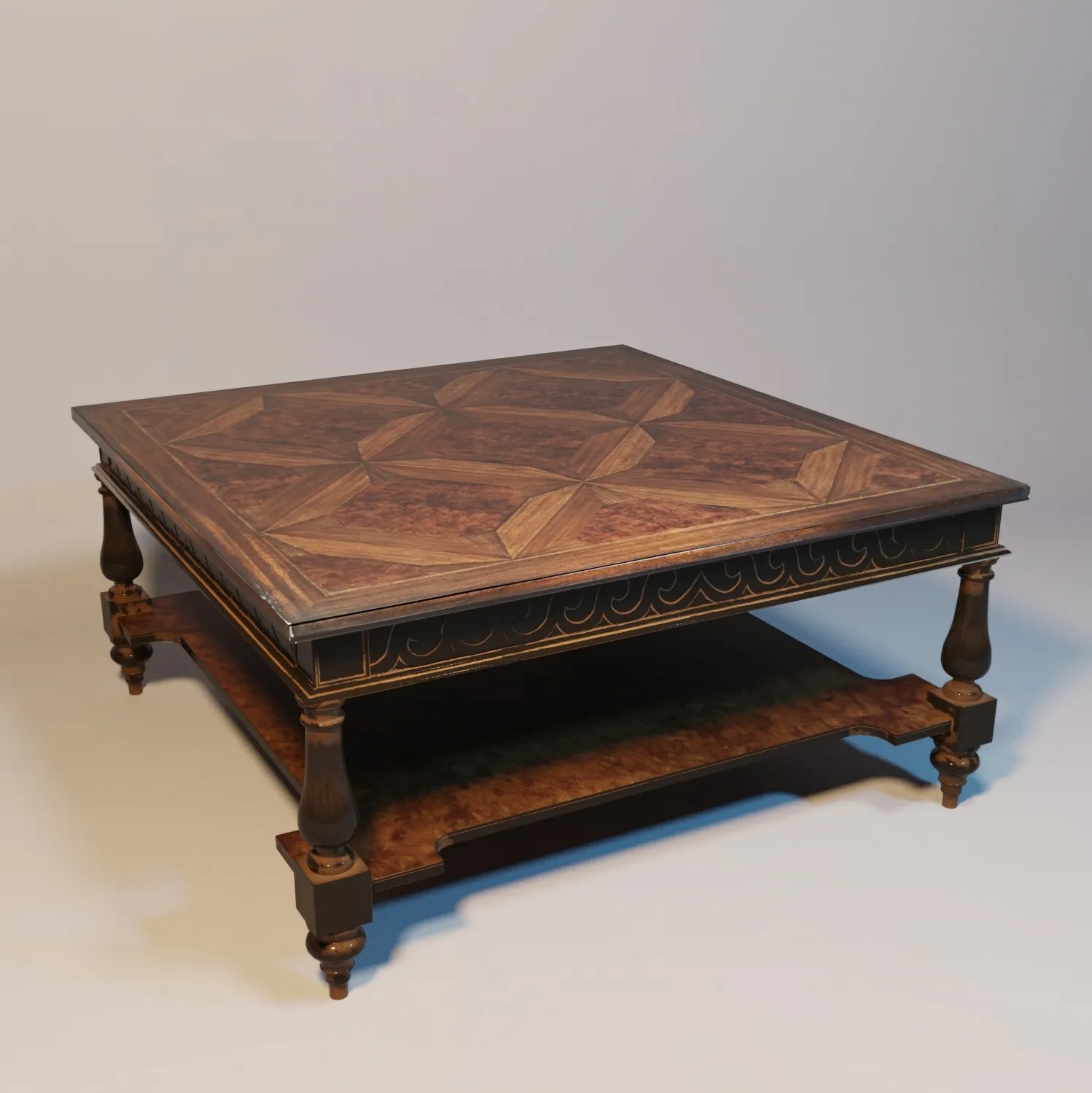 furniture – Maitland Smith cocktail table 01 3D Model