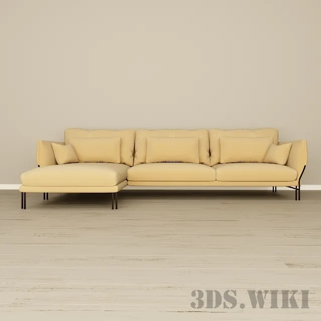 furniture – Majestic Sofa Carmenes 3D Model