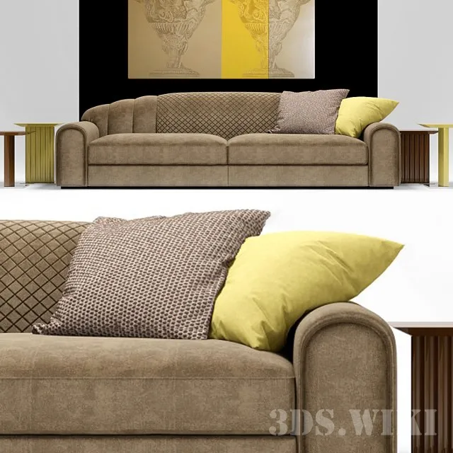 furniture – Malerba Red Carpet sofa 3D Model