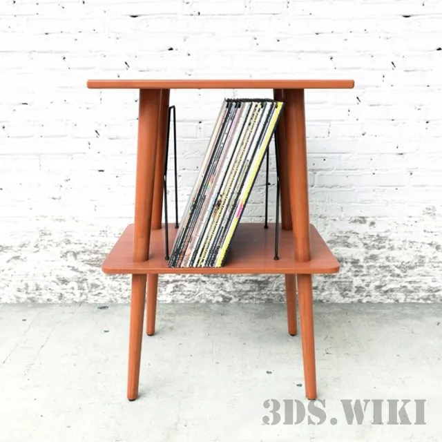 furniture – Manchester media table by Crosley 3D Model