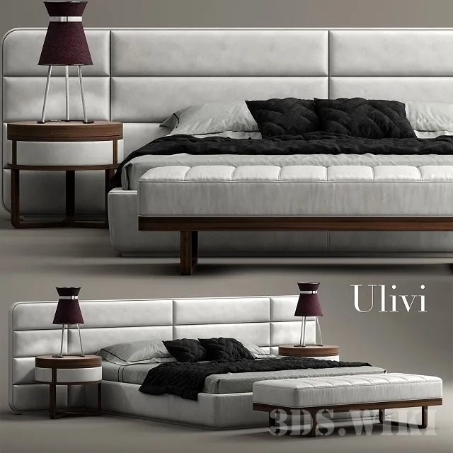 furniture – Master Ulivi Salotti bed 3D Model furniture – Master Ulivi Salotti bed 3D Model