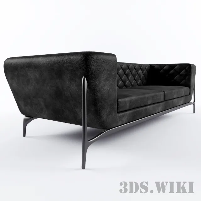 furniture – Mercedes Benz quilted sofa 3D Model