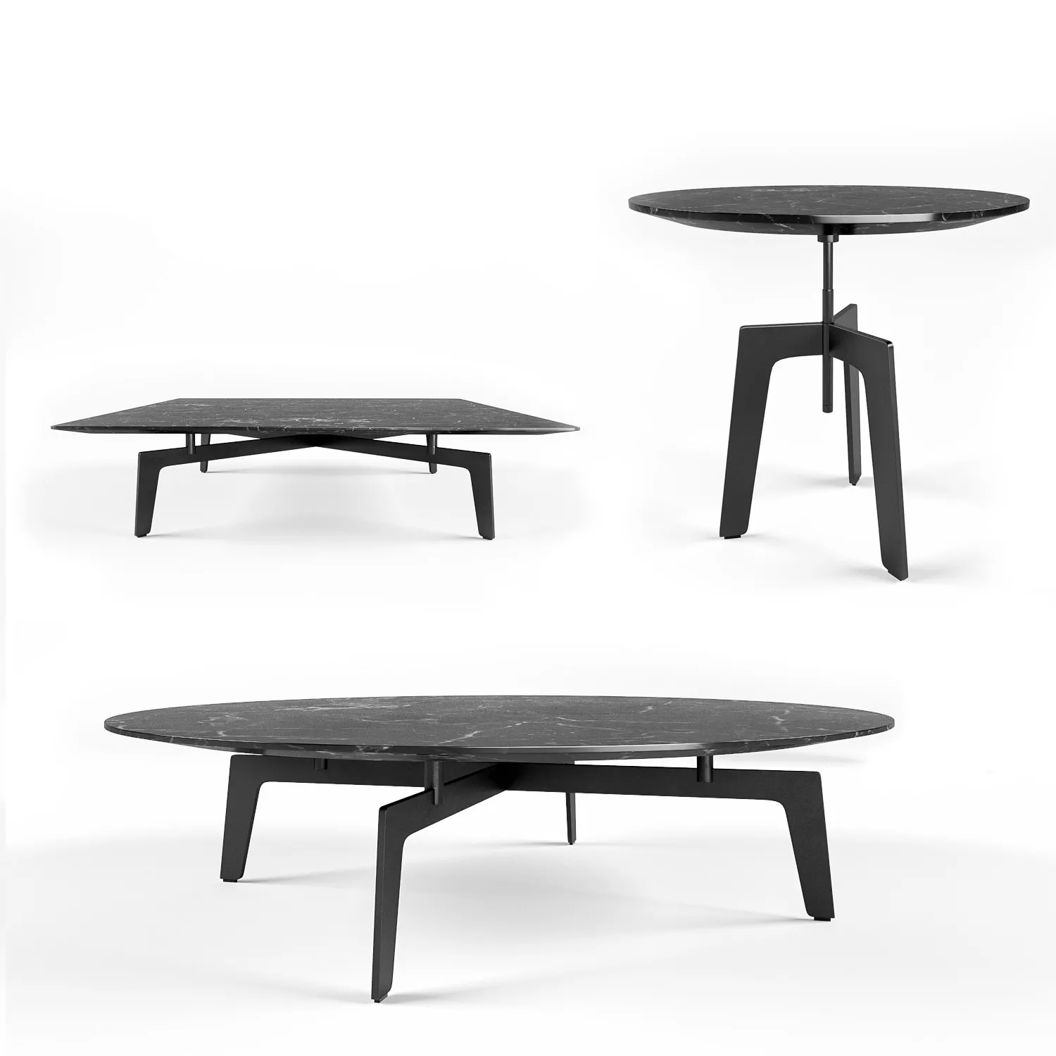furniture – Meridiani low tables 8 3D Model