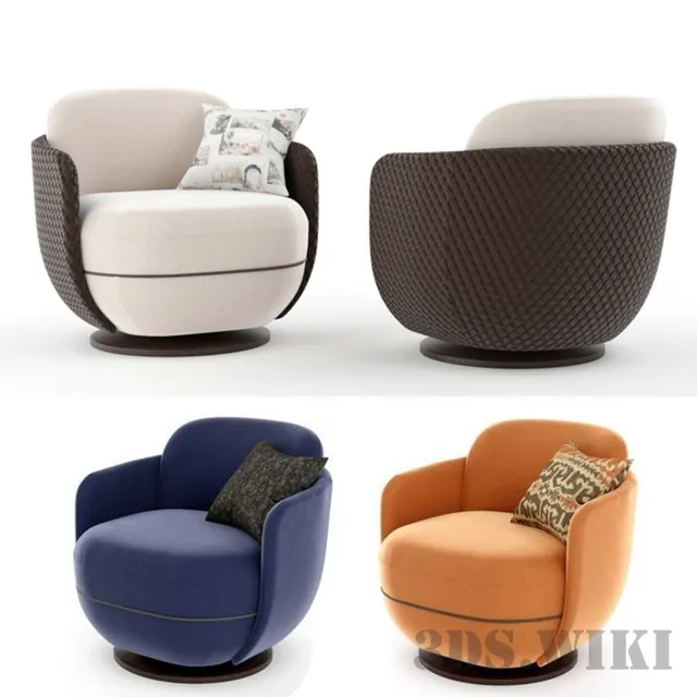 furniture – Miles Lounge armchair 3D Model