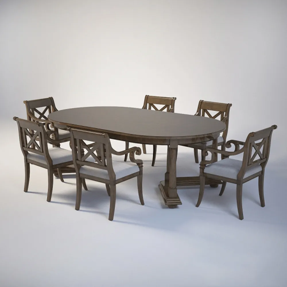 furniture – Milling Road Kitchen Table Set 3D Model