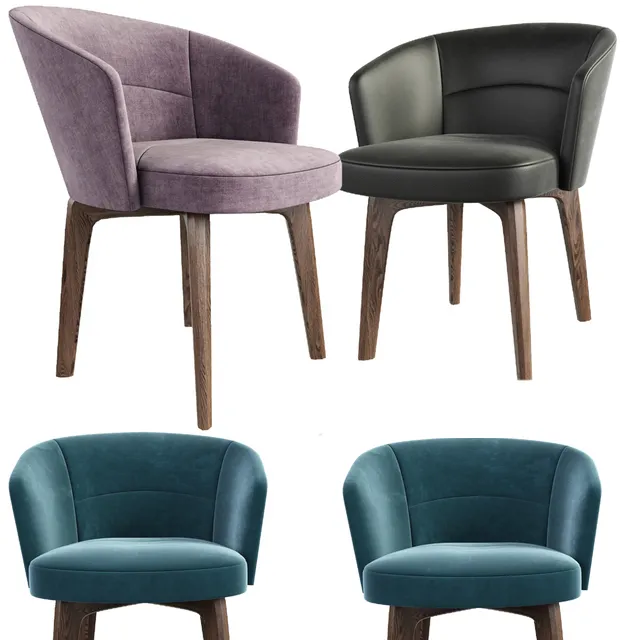 furniture – Minotti Amelie Dining armchair 2 3D Model furniture – Minotti Amelie Dining armchair 2 3D Model