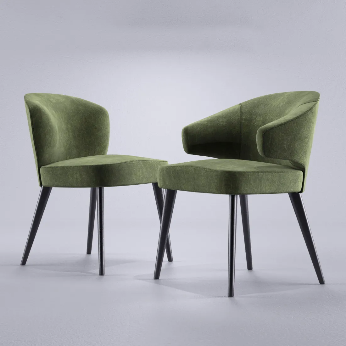 furniture – Minotti Aston chairs 03 3D Model furniture – Minotti Aston chairs 03 3D Model