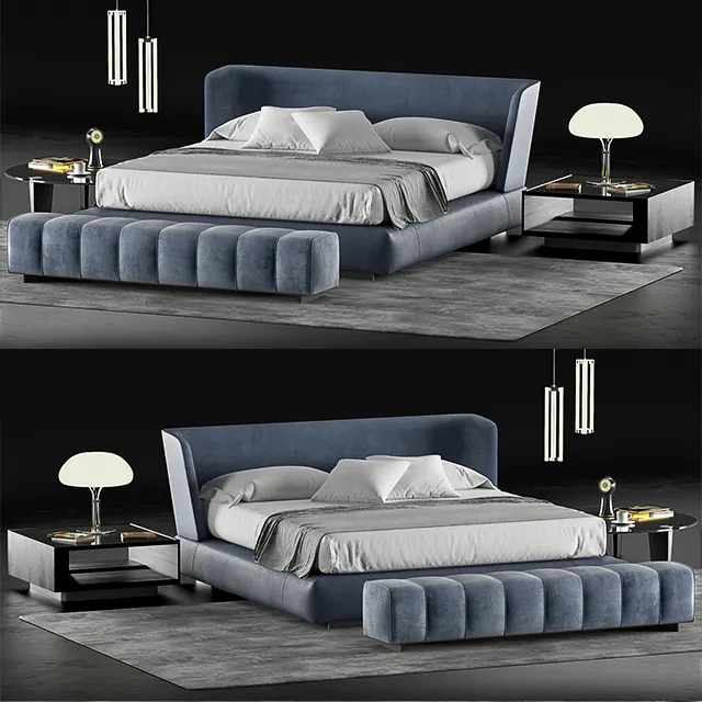 furniture – Minotti Creed bed 3D Model furniture – Minotti Creed bed 3D Model