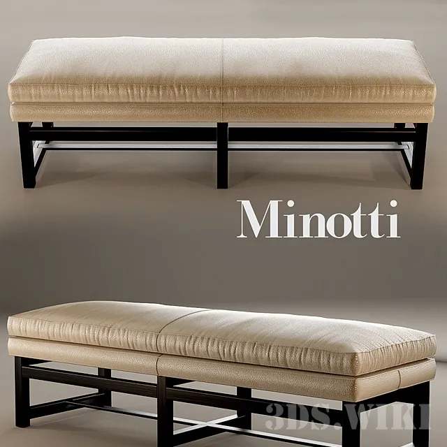 furniture – Minotti Flynt Bench from Italy 3D Model furniture – Minotti Flynt Bench from Italy 3D Model