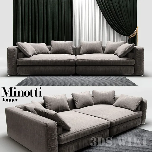 furniture – Minotti Jagger Sofa 3D Model