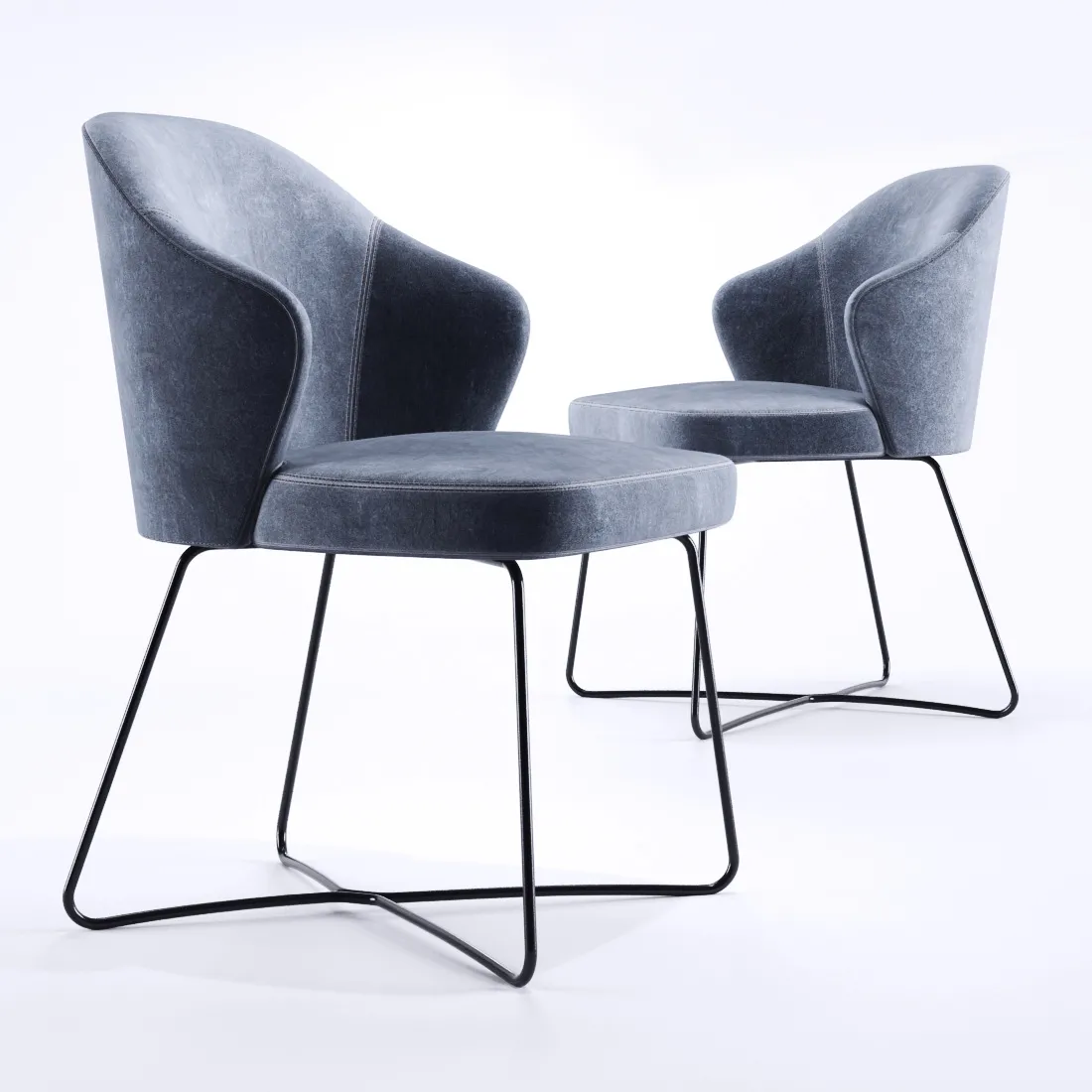 furniture – Minotti Leslie armchair 005 3D Model