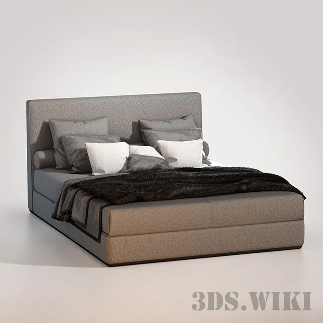 furniture – Minotti Powell Bed 3D Model