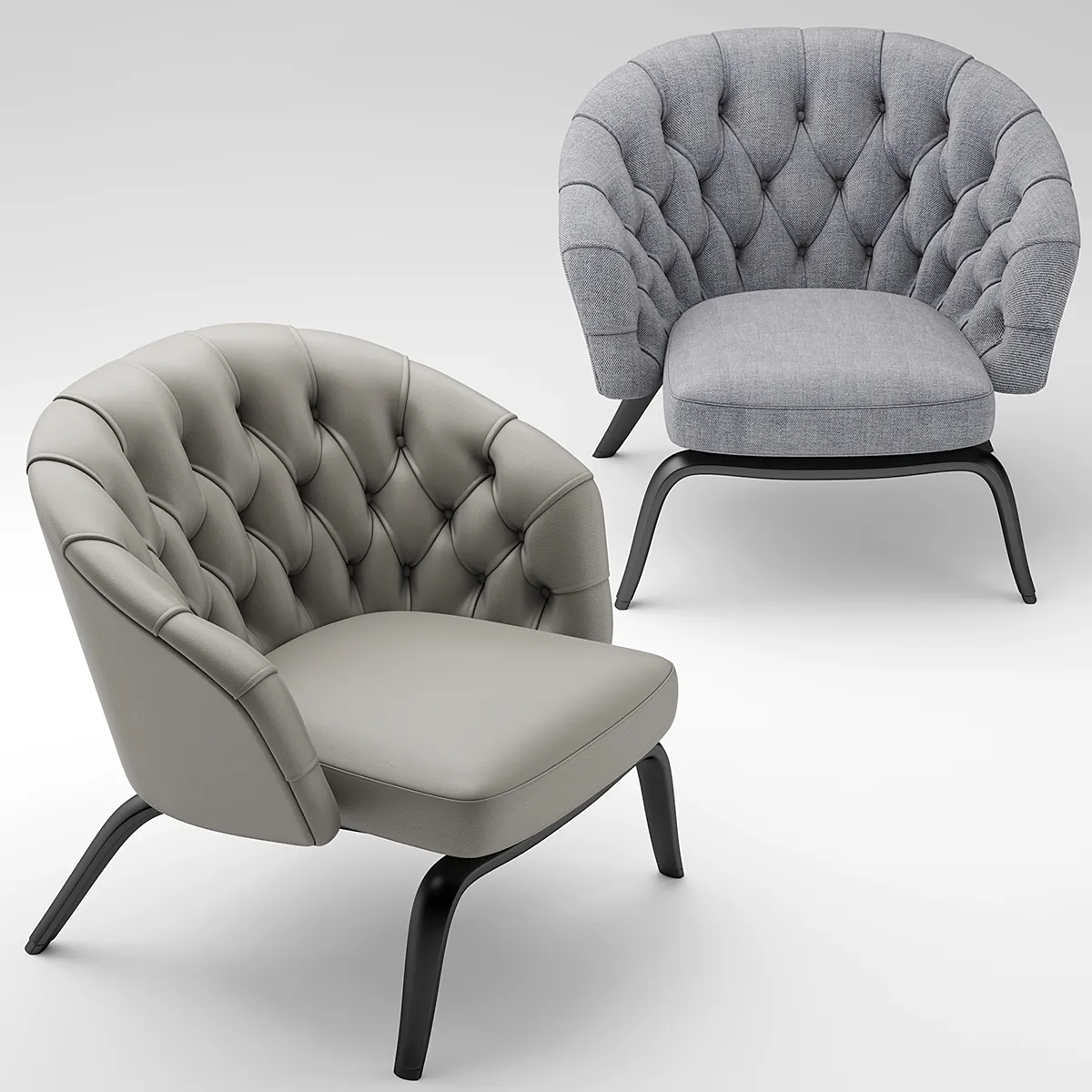 furniture – Minotti Winston chairs 02 3D Model