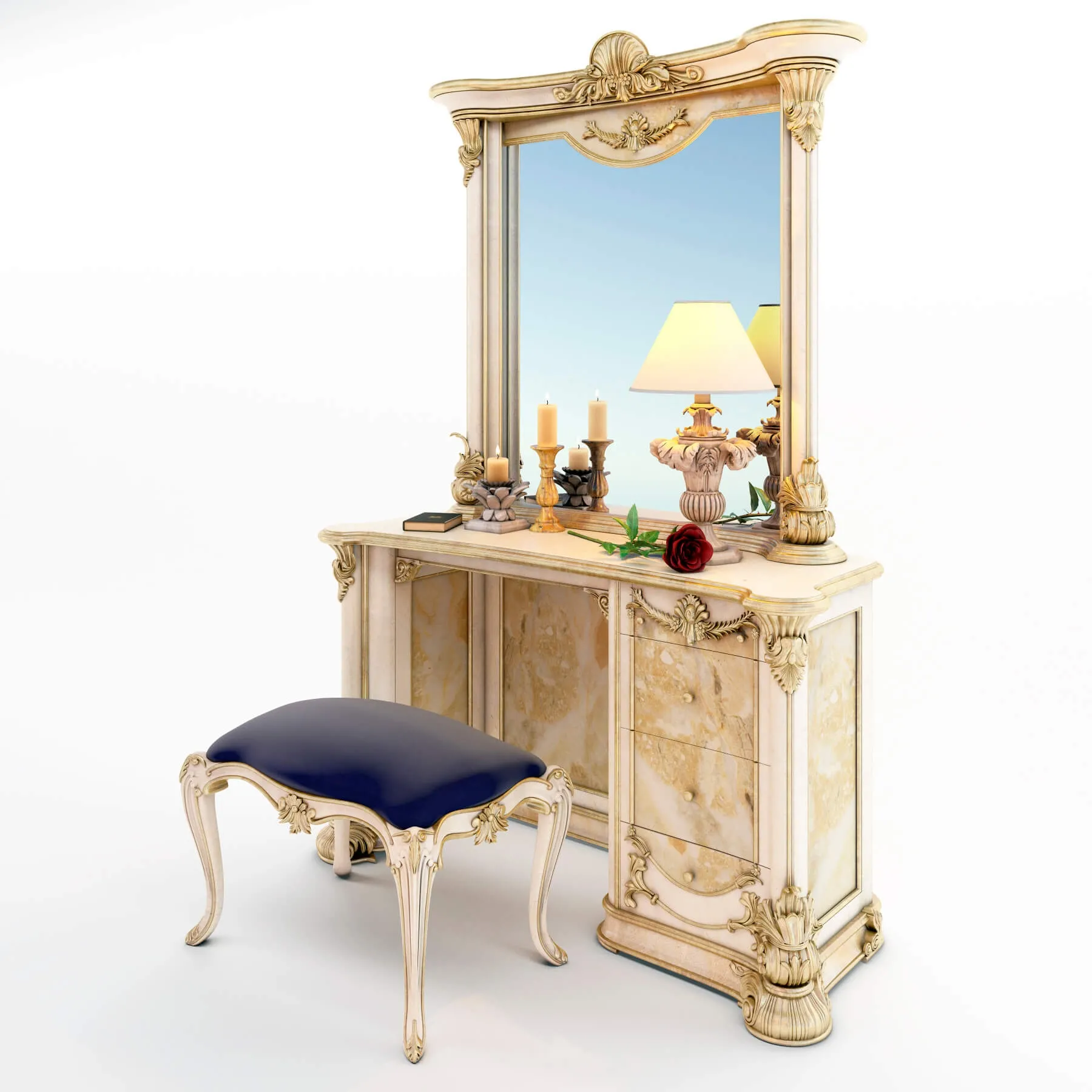 furniture – Moblesa pier glass 4 3D Model furniture – Moblesa pier glass 4 3D Model