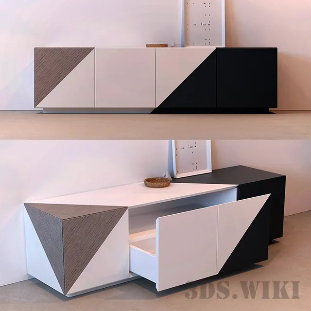 furniture – Modern beautiful chest of drawers – sideboard 3D Model