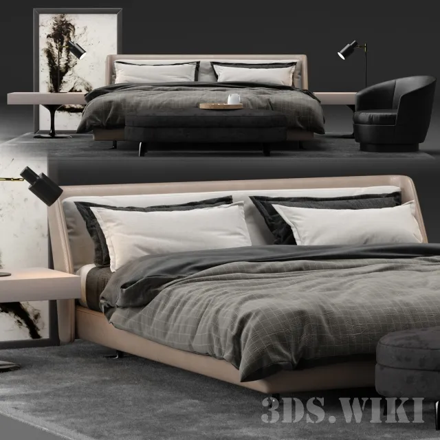 furniture – Modern bed 3D Model furniture – Modern bed 3D Model