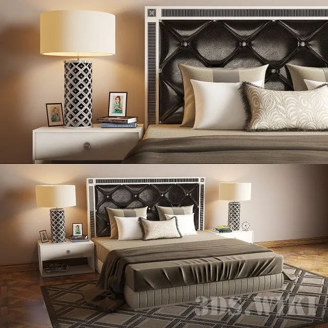 furniture – Modern Bed ART DECO BED 3D Model