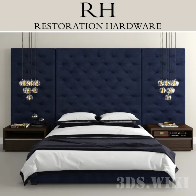 furniture – Modern Bed Restoration Hardware 3D Model
