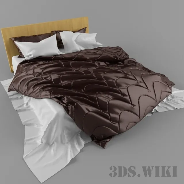 furniture – Modern laminated chipboard beds 3D Model