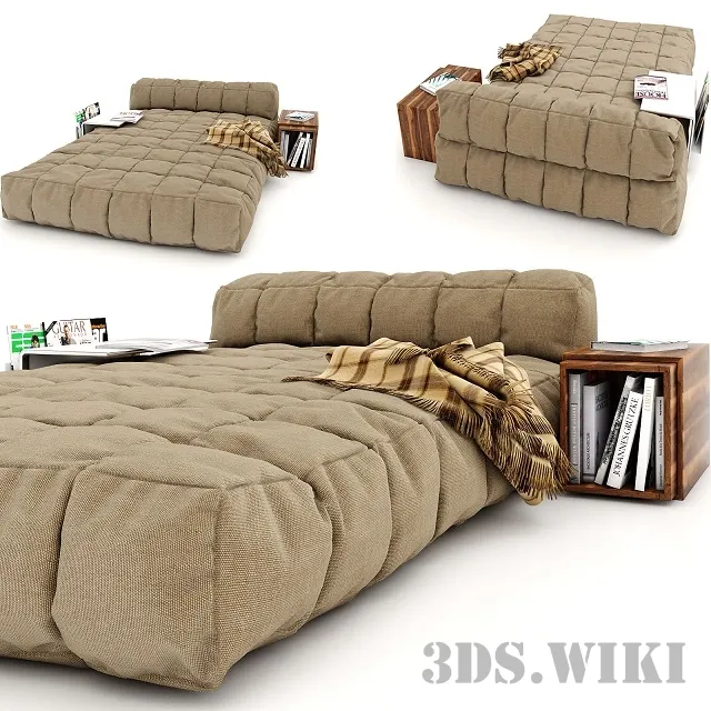 furniture – Modern soft bed 3D Model