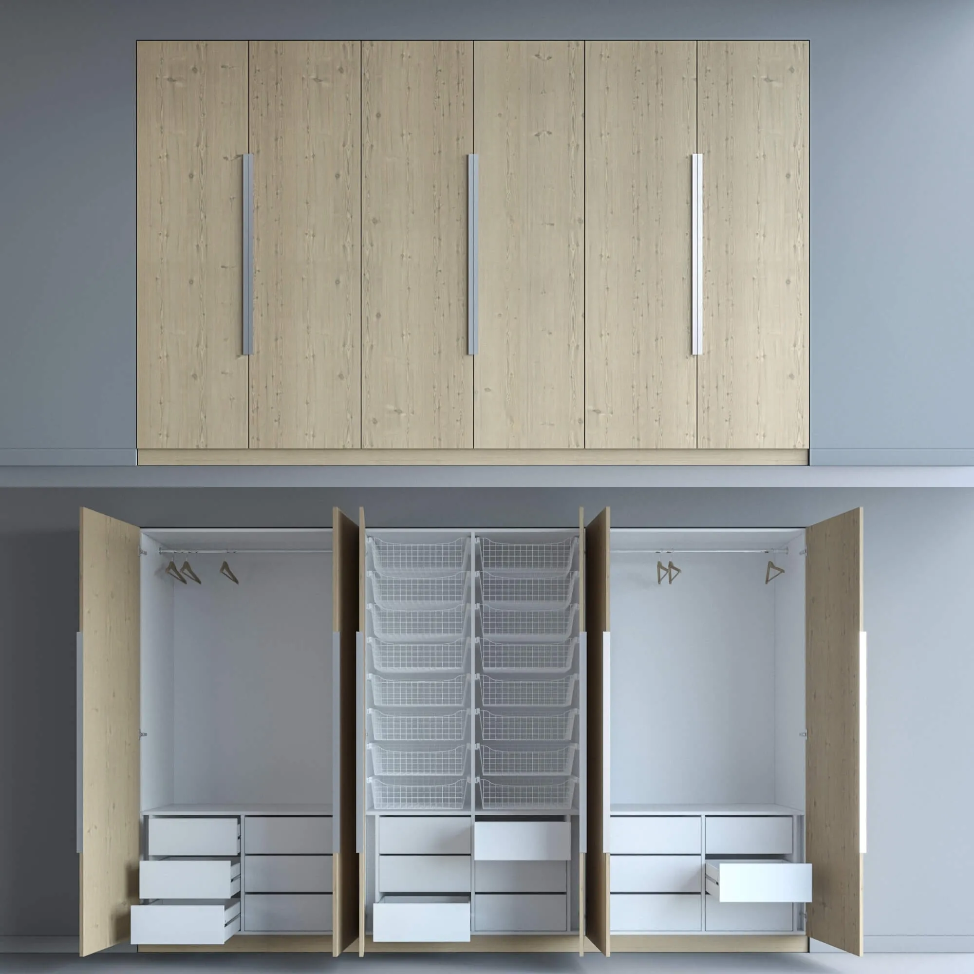 furniture – Modern wardrobe 7 3D Model