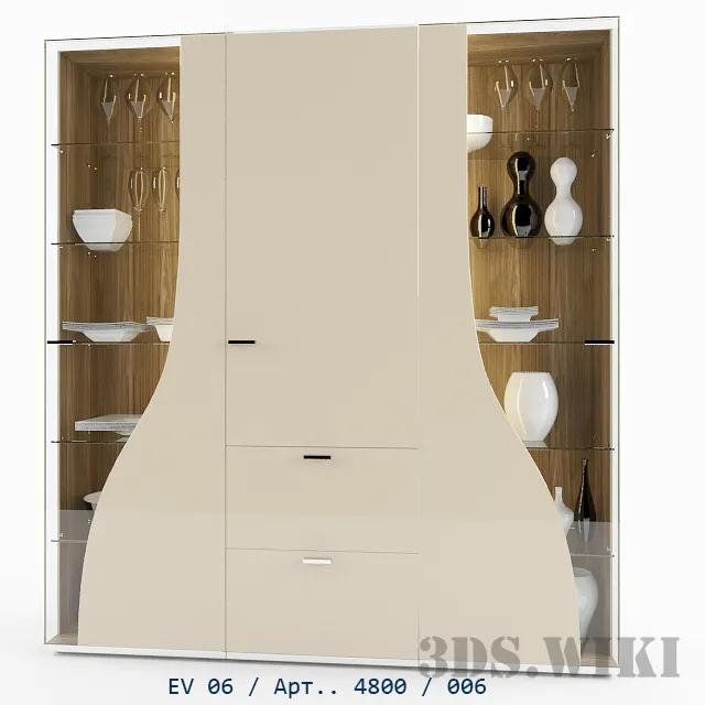 furniture – Modern wardrobe in different versions 3D Model