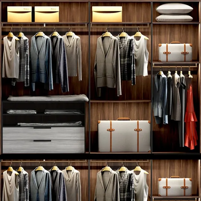 furniture – Molteni & C. Gliss Master clothes and wardrobe 3D Model