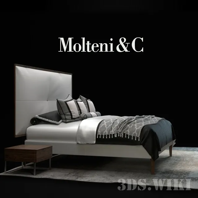 furniture – Molteni & C Sweetdreams bed 3D Model furniture – Molteni & C Sweetdreams bed 3D Model