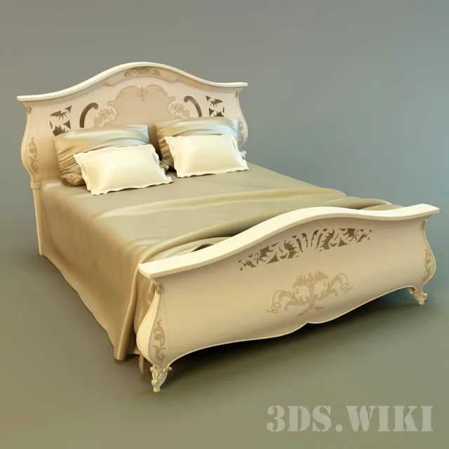 furniture – Monreale bed by Italian factory Signorini Coco 3D Model furniture – Monreale bed by Italian factory Signorini Coco 3D Model