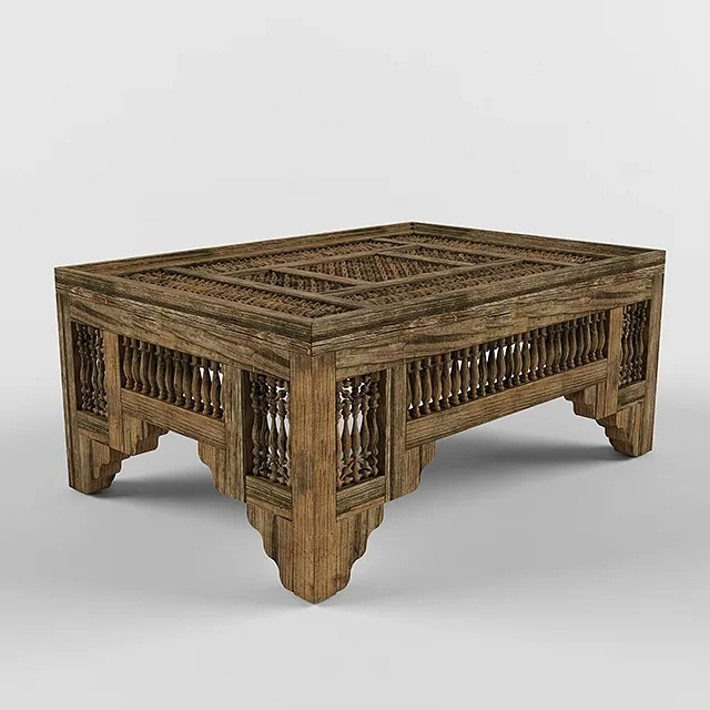 furniture – Morocco table 8 3D Model