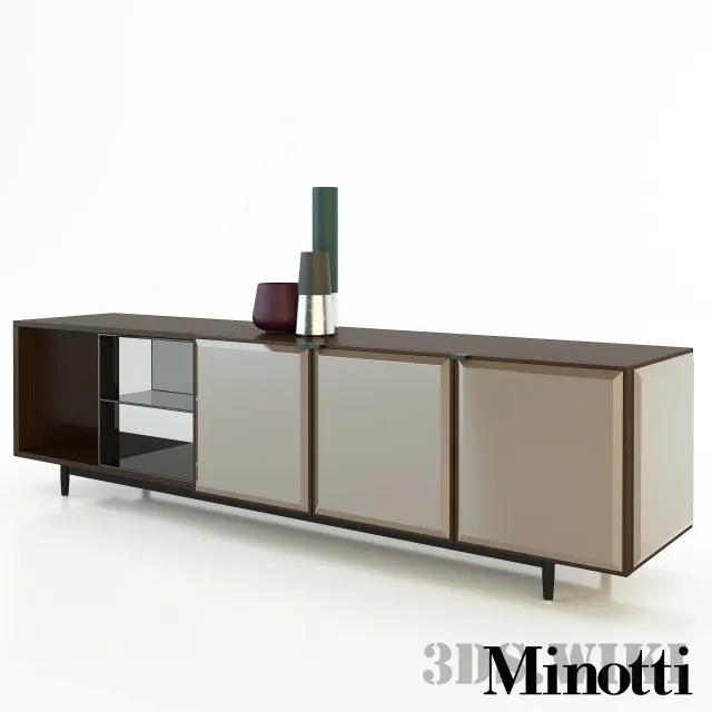 furniture – Morrison by Minotti Console 3D Model