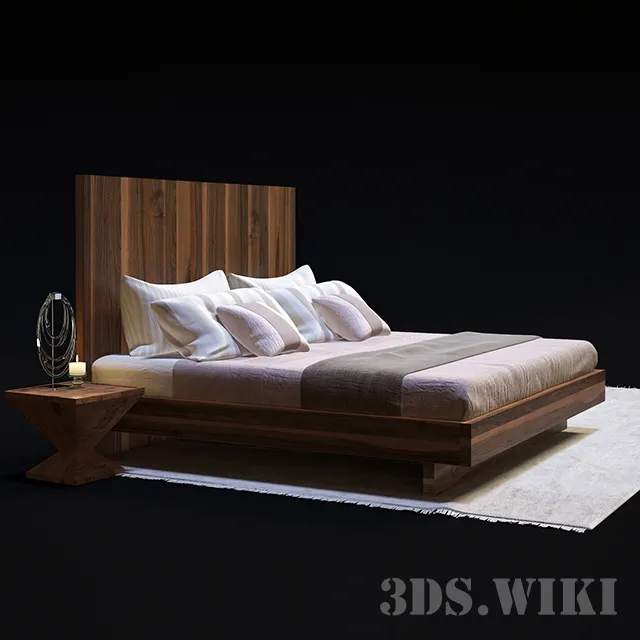 furniture – Natura Riva 1920 bed (Italy) 3D Model furniture – Natura Riva 1920 bed (Italy) 3D Model