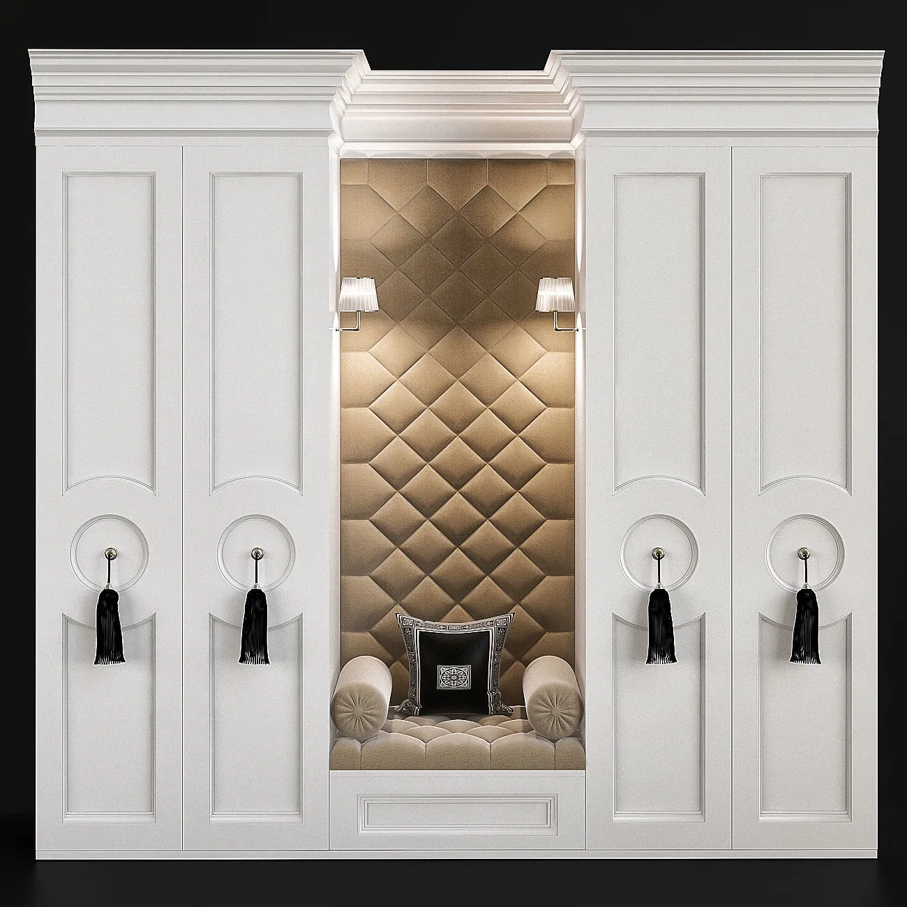 furniture – Neoclassical Style Wardrobes 3D Model