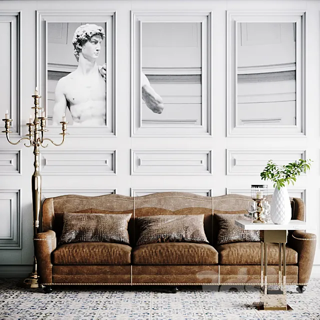 Furniture node for cafe restaurant_2 3D Model Furniture node for cafe restaurant_2 3D Model