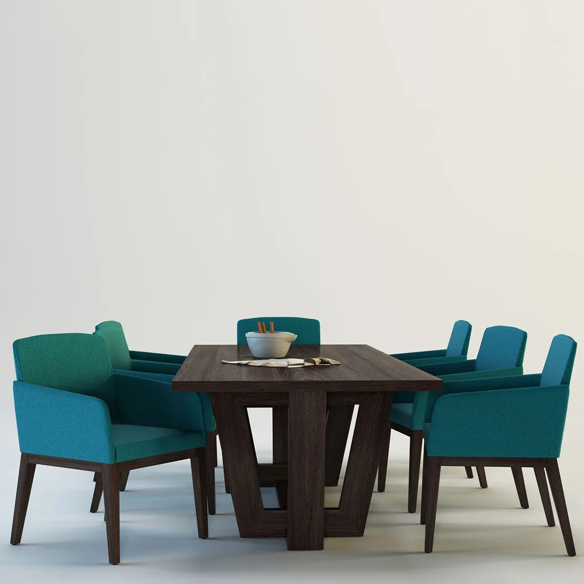 furniture – Novamobili Adam & Candy table + chair 05 3D Model