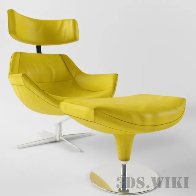 furniture – ocher office chair 3D Model