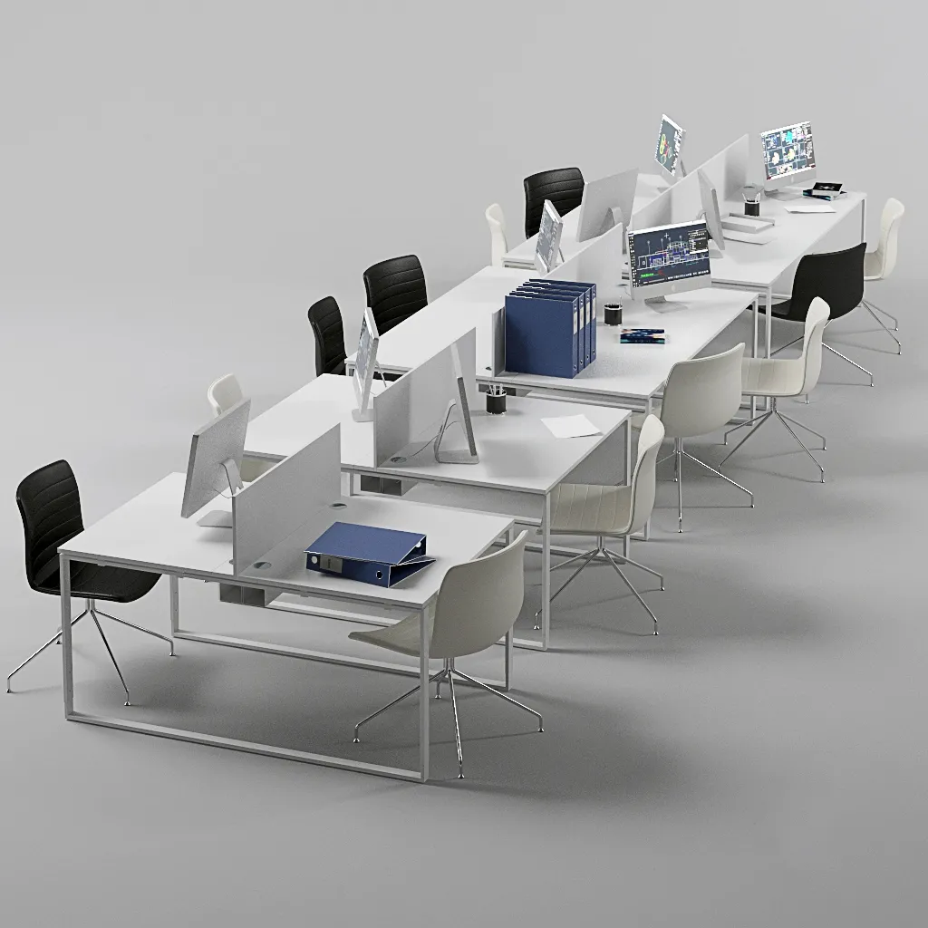 furniture – Office desks 03 3D Model furniture – Office desks 03 3D Model