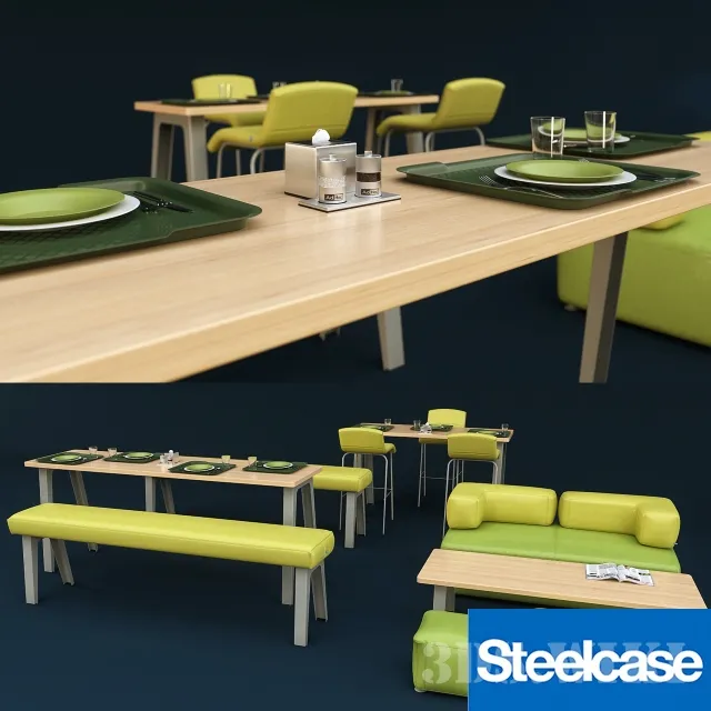 furniture – Office furniture – dining room Steelcase 3D Model furniture – Office furniture – dining room Steelcase 3D Model