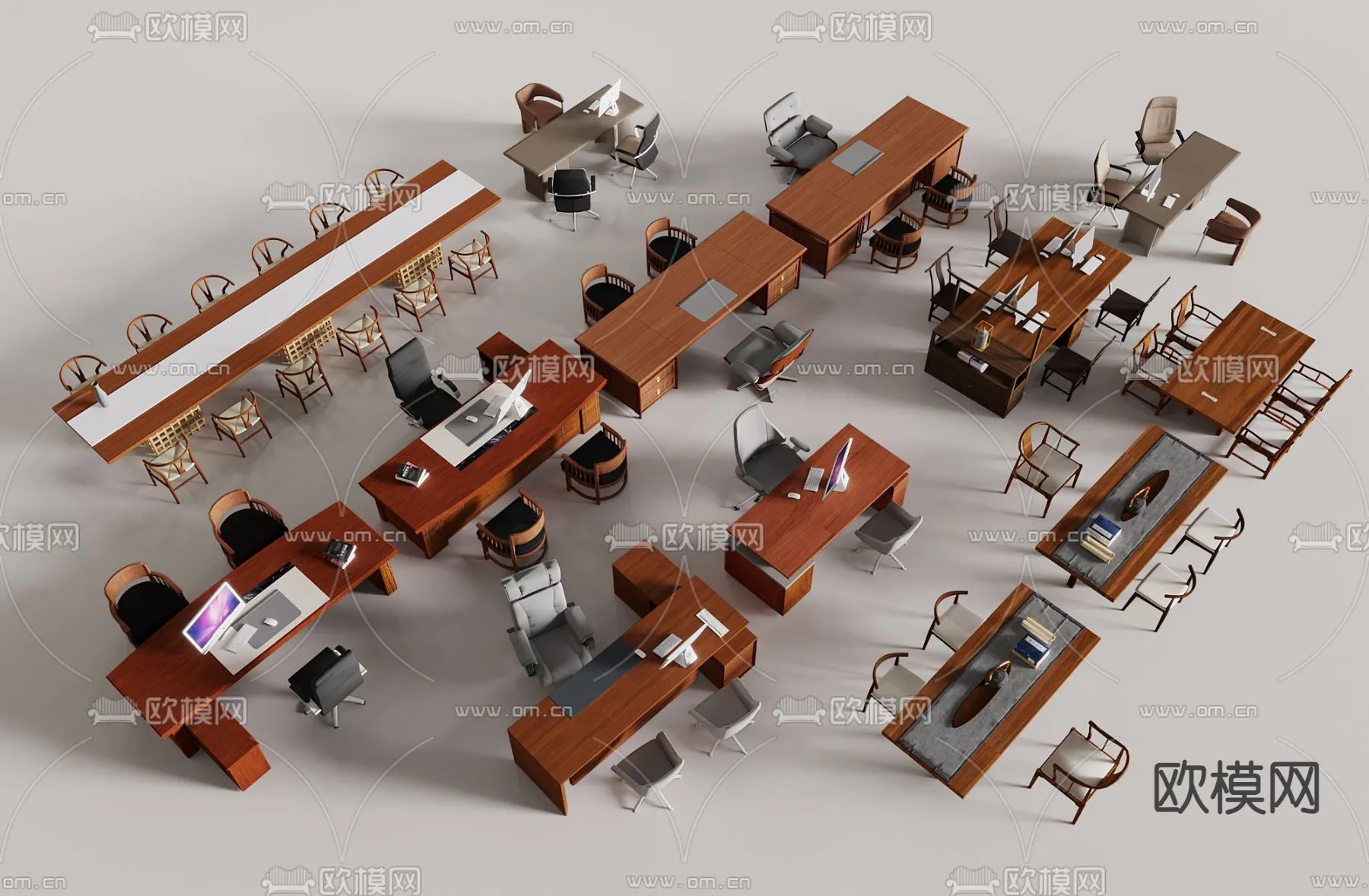 FURNITURE – OFFICE – VRAY / CORONA – 3D MODEL – 126
