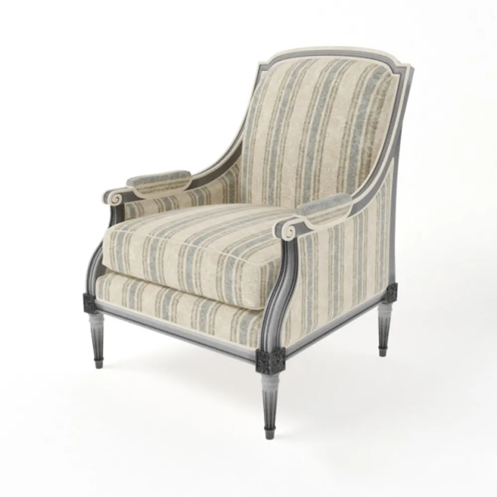furniture – Old armchair in classic style 3D Model