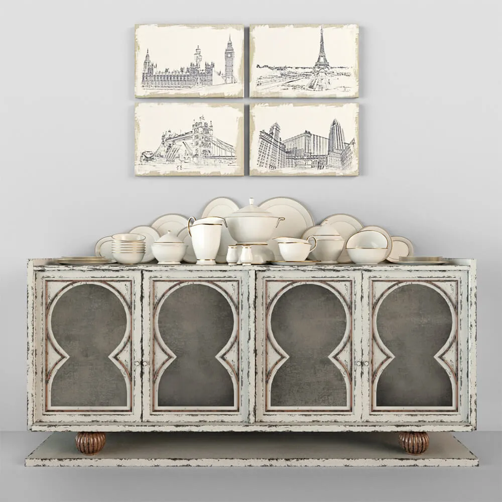 furniture – Old chest of drawer 008 3D Model furniture – Old chest of drawer 008 3D Model