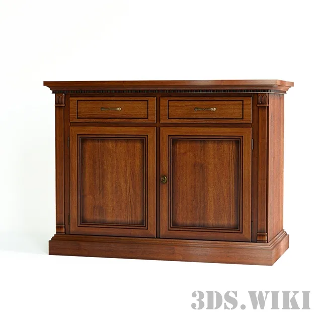 furniture – Old classic chest of drawers 3D Model