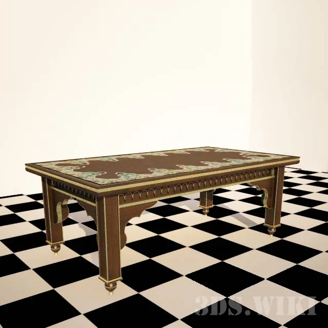 furniture – Old classic table 3D Model