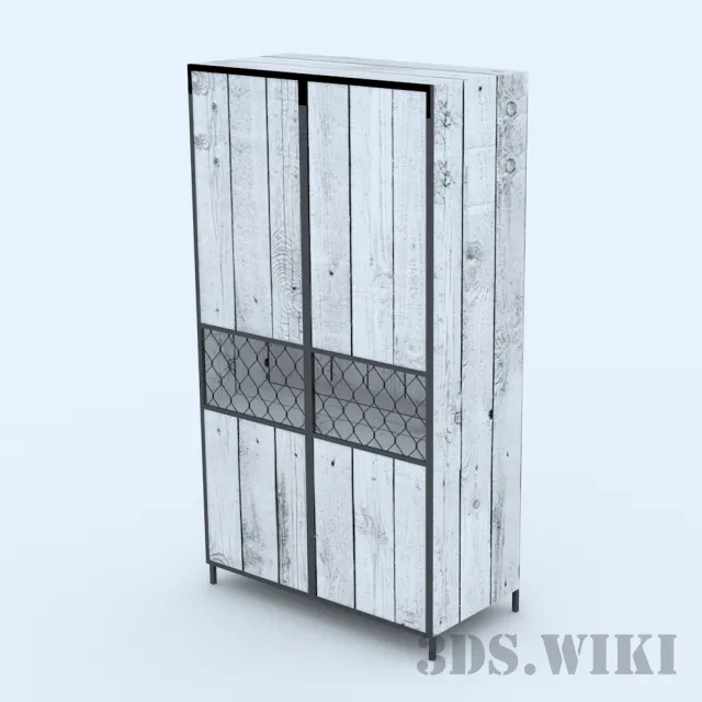furniture – Old Wardrobe 3D Model